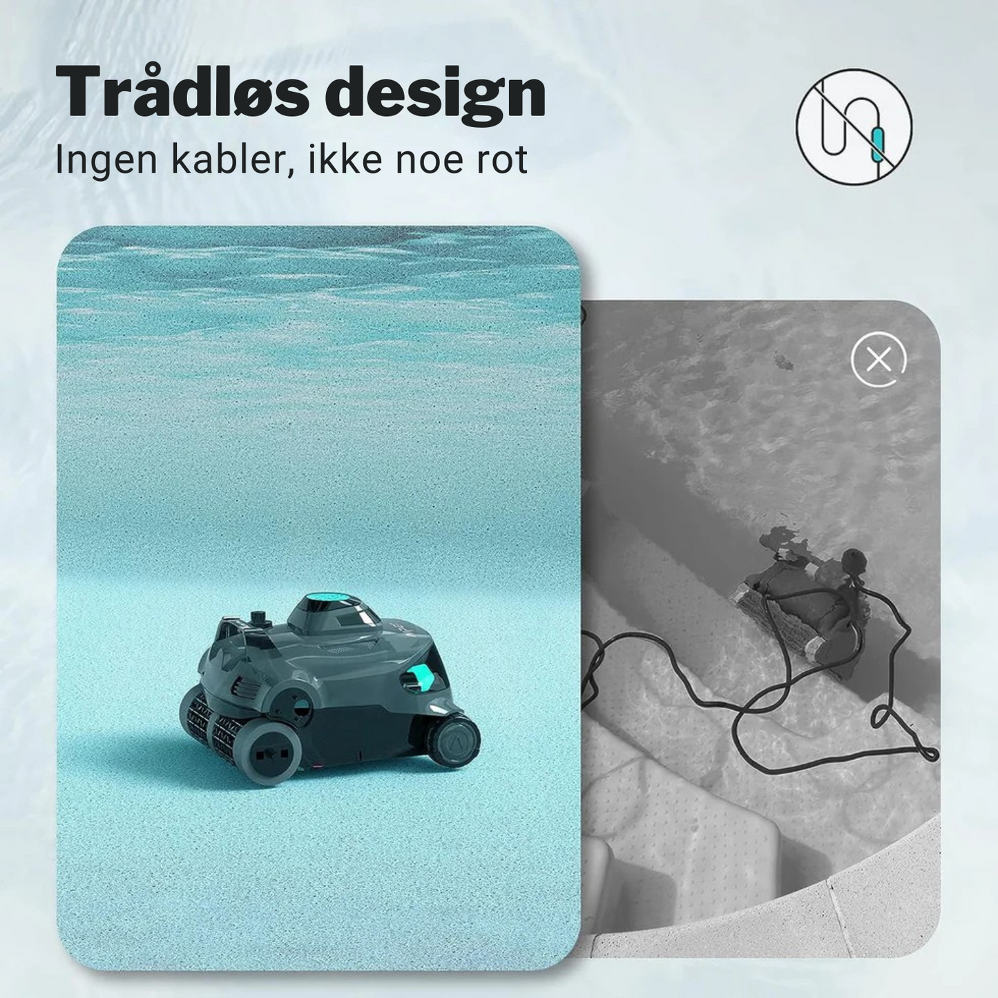 WaveBot™ Trådløs Bassengrenser
